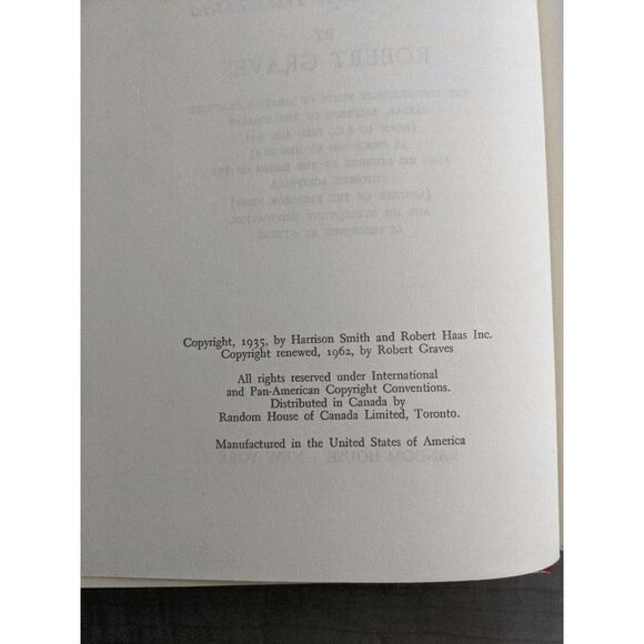 Claudius the God and His Wife Messalina by Robert Graves 1962 Hardcover Rare - Picture 9 of 10